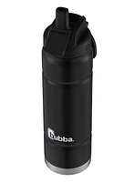 bubba Trailblazer Stainless Steel Water Bottles with Two Extra Interchangeable Lids, 24 oz, 2 Count, 709 mL