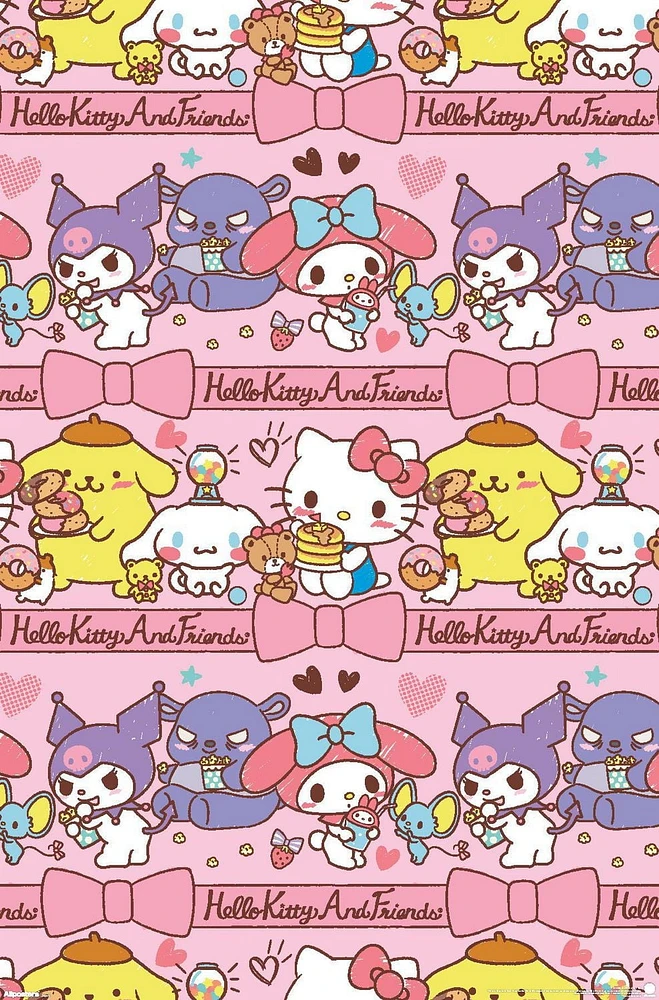 Hello Kitty et ses amis : 25 heures de goûter - Collage