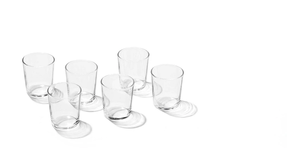 ONEDIA MERRY & BRIGHT STACKABLE CLEAR TALL GLASS