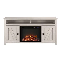 Console TV Farmington avec foyer électrique pour téléviseurs jusqu'à 60 po