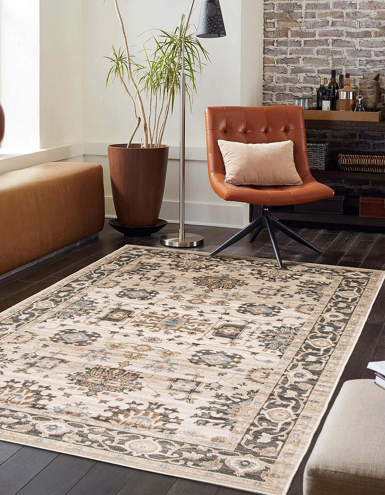 ECARPET Gloria 5'0" x 8'0" Traditional Area Rug for Living Room, Bedroom, Dining Room, Entrance, Hallway and More.