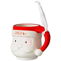 Ornement tasse père Noël Holiday Time