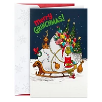 Boîte de cartes de Noël, Connections from Hallmark, Dr. Seuss « Merry Grinchmas », paquet de 20 cartes