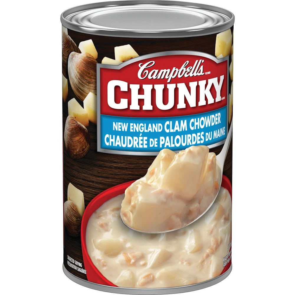 Campbell's® Chunky® New England Clam Chowder Ready to Serve Soup, Ready to Serve Soup 515 mL