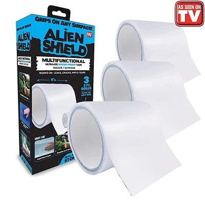 Alien Shield Ultra Durable Water-Proof Tape, 3 Pack, 5 Feet Rolls, Tape
