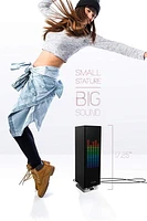 Sharper Image Table Top Tower Speaker with LED Light Display