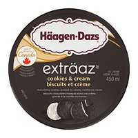 HÄAGEN-DAZS EXTRÄAZ Cookies & Cream Ice Cream 450 ml, E-HAGEN DAZS HD EXTRZ CKS&CRM