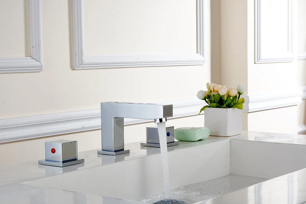 American Imaginations 20.5-in. W Above Counter White Bathroom Vessel Sink Set For 3H8-in. Center Faucet AI-22422