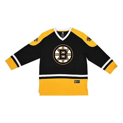NHL Boston Bruins Mens Long Sleeve Deluxe Fans Jersey Sweater