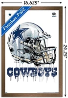 NFL Dallas Cowboys - Drip Helmet 20 Wall Poster