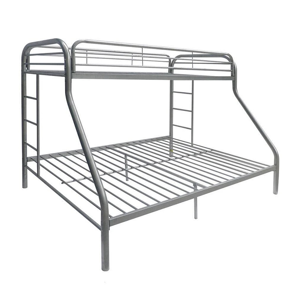 ACME Tritan Twin XL over Queen Bunk Bed in Silver