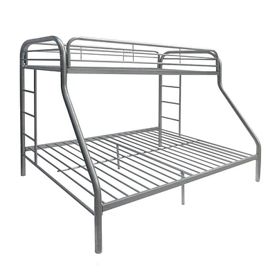 ACME Tritan Twin XL over Queen Bunk Bed in Silver