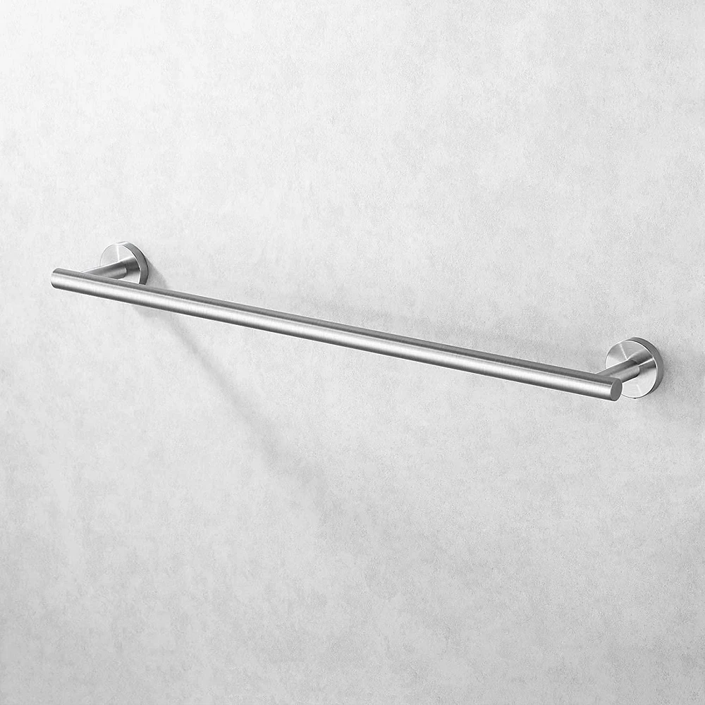 Avanities 30 in. Barre à serviette ronde en acier inoxydable W en acier inoxydable brossé AI-34581