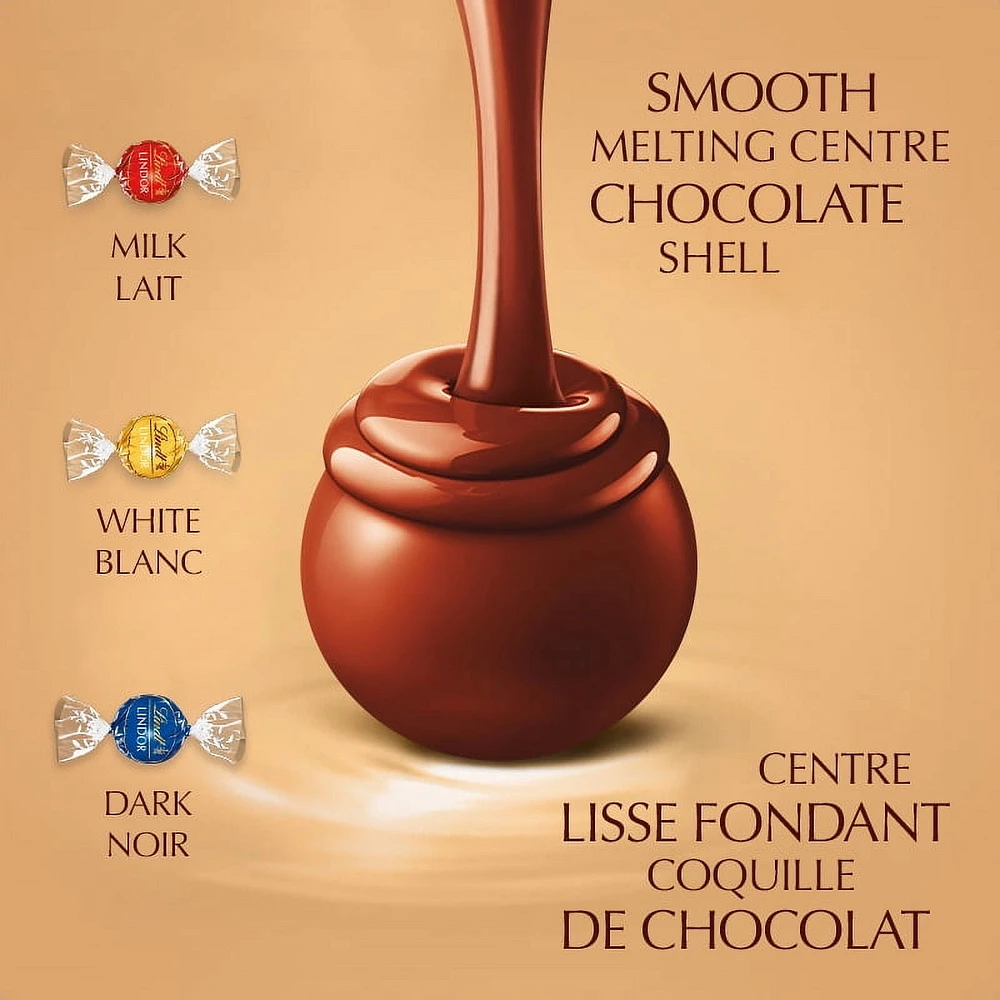 Lindt LINDOR Assorted Chocolate Truffles, 150-Gram Bag, 150g Bag