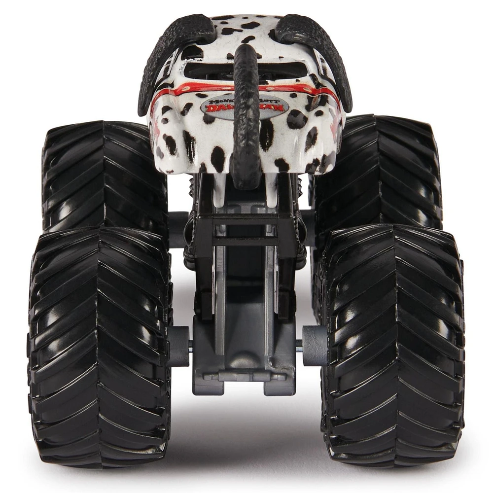Monster Jam, Monster truck Monster Mutt Dalmatian officiel, véhicule en métal moulé, échelle 1:64, jouets pour garçons à partir de 3 ans