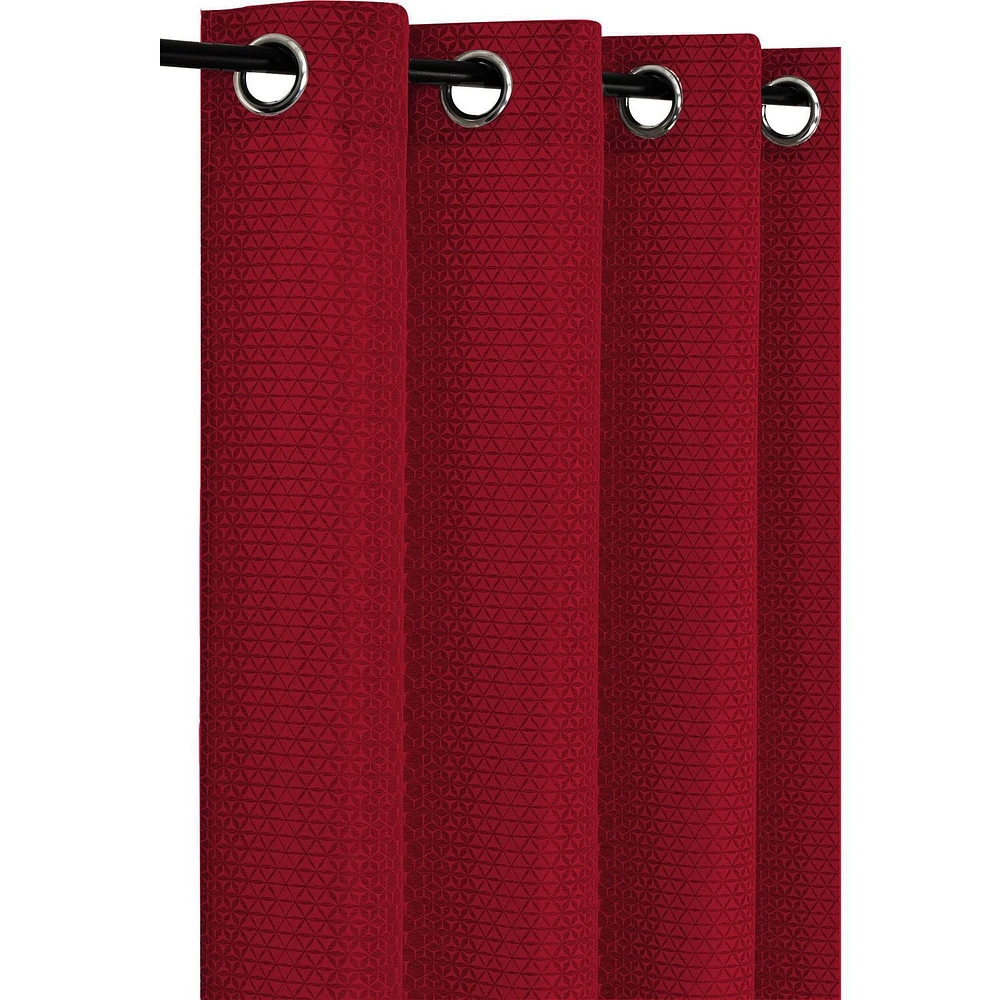 Safdie & Co. Curtain 84L Holli Jacquard Red