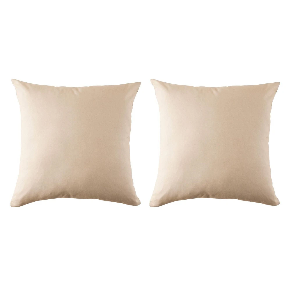 Outdoor Square Cushion 18in - Aqua (2 Pack)