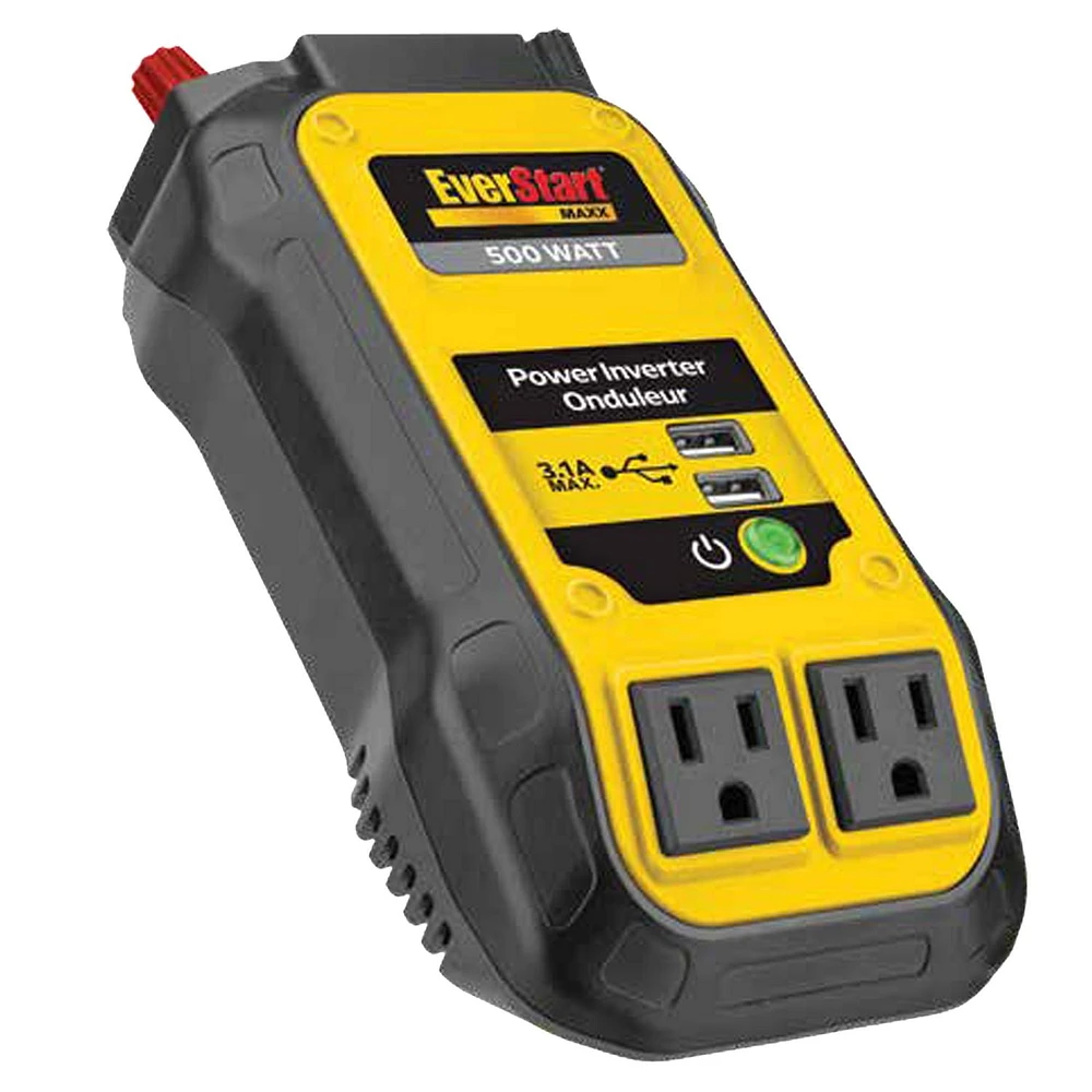 EverStart 500 Watt Inverter with Dual USB Ports, 500-Watt Inverter