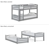 DHP Sierra Transitional Twin Bunk Beds for Kids