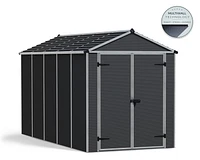 Remise de jardin Rubicon, 6 pi x 12 pi, gris foncé