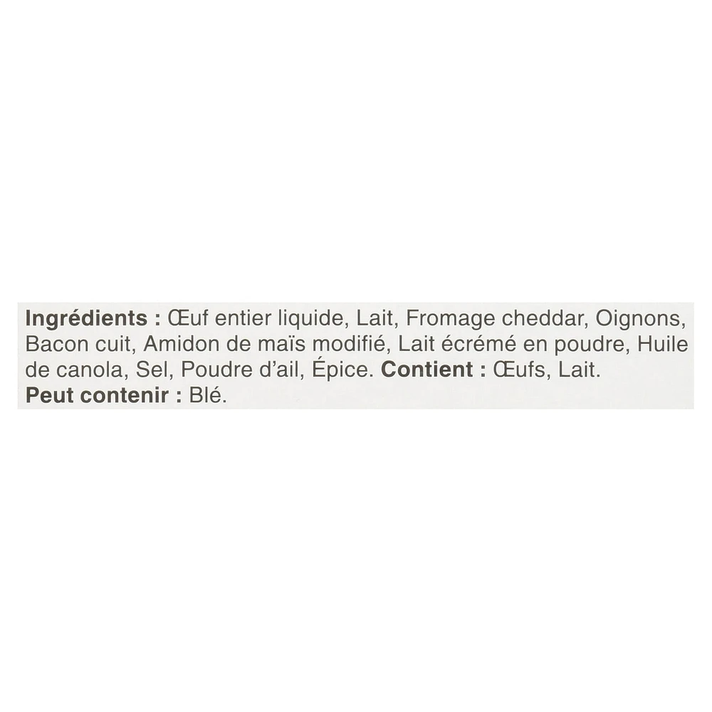 Bouchées déjeuner aux œufs avec bacon et cheddar Schneiders, 4 par paquet 224 g