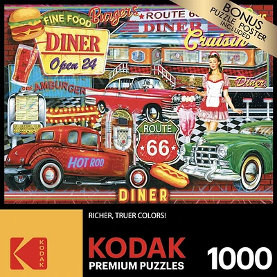 Puzzle Kodak 1000pc - Diner des années 50 par Edward Wargo