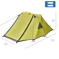 Ozark Trail 2-Person Camping Backpacking Tent, Green, Maximum Occupancy Is 2 Person, Full Rain Fly, 2 Person Backpacking Tent