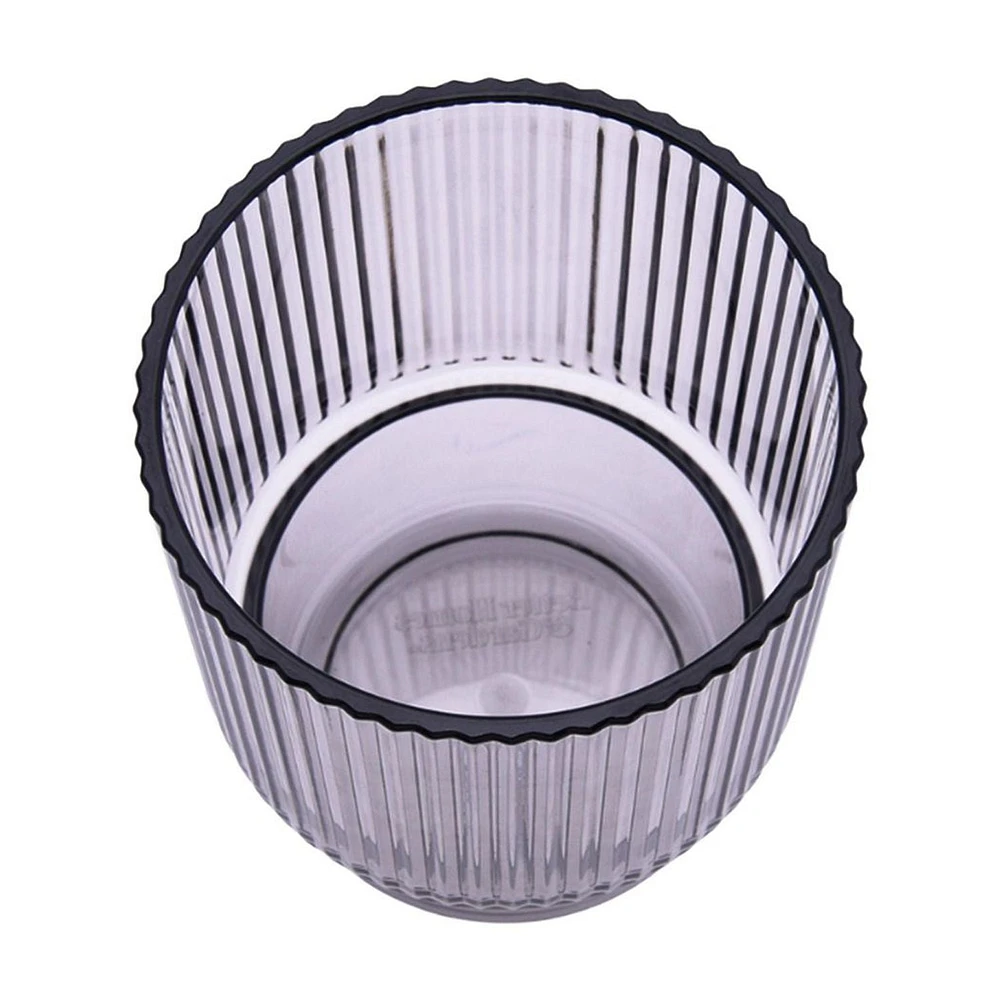 Better Homes and Gardens Ensemble de gobelets Lowball en Tritan côtelé gris