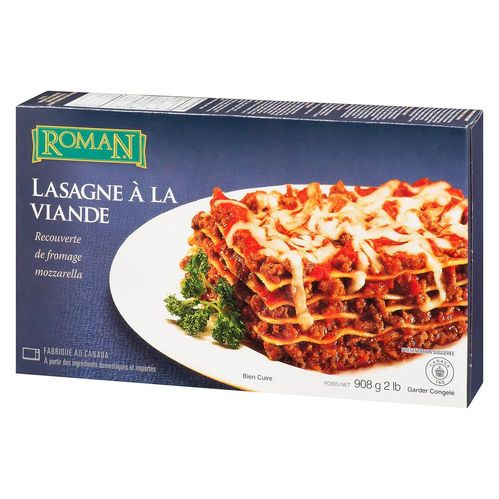 Roman Cheese Roman Meat Lasagna Topped with Mozzarella Cheese, 908 g