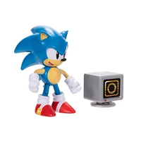 Figurine Sonic de 4 pouces – Sonic classique avec Boîte à anneaux