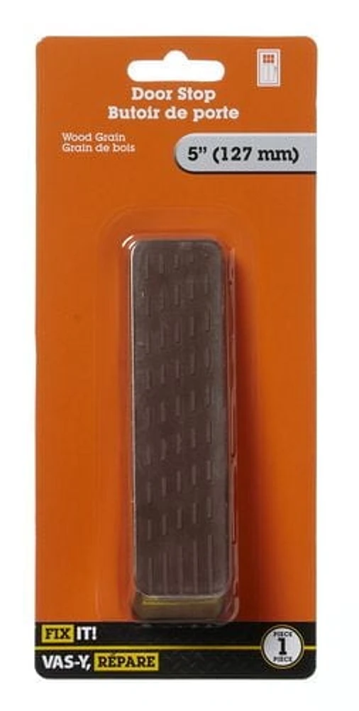 Butoir de porte grain de bois 3 po 1 pièce Idéal pour garder la porte ouverte.