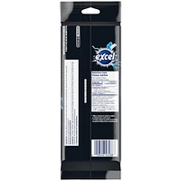 EXCEL, Menthe forte, gomme à mâcher sans sucre, 18 morceaux, 3 emb. Emballages de 3, 18 morceaux