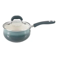 Oster Corbett 8 Piece Aluminum Cookware Set, Gradient Grey with Soft Touch Bakelite Handle