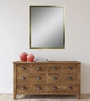 Hometrends Ultima Brushed Mirror Brushed Gold 16.50"x19.50"