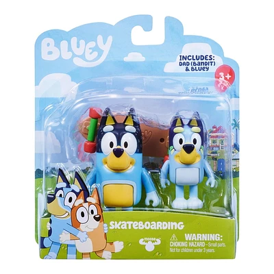 BLUEY PLANCHE À ROULETTE FIGURE 2PK