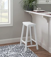 Tabouret de bar Keogh, Blanc