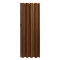 Porte accordéon Home Style Plaza en vinyle, 36 po x 80 po, blanc givré