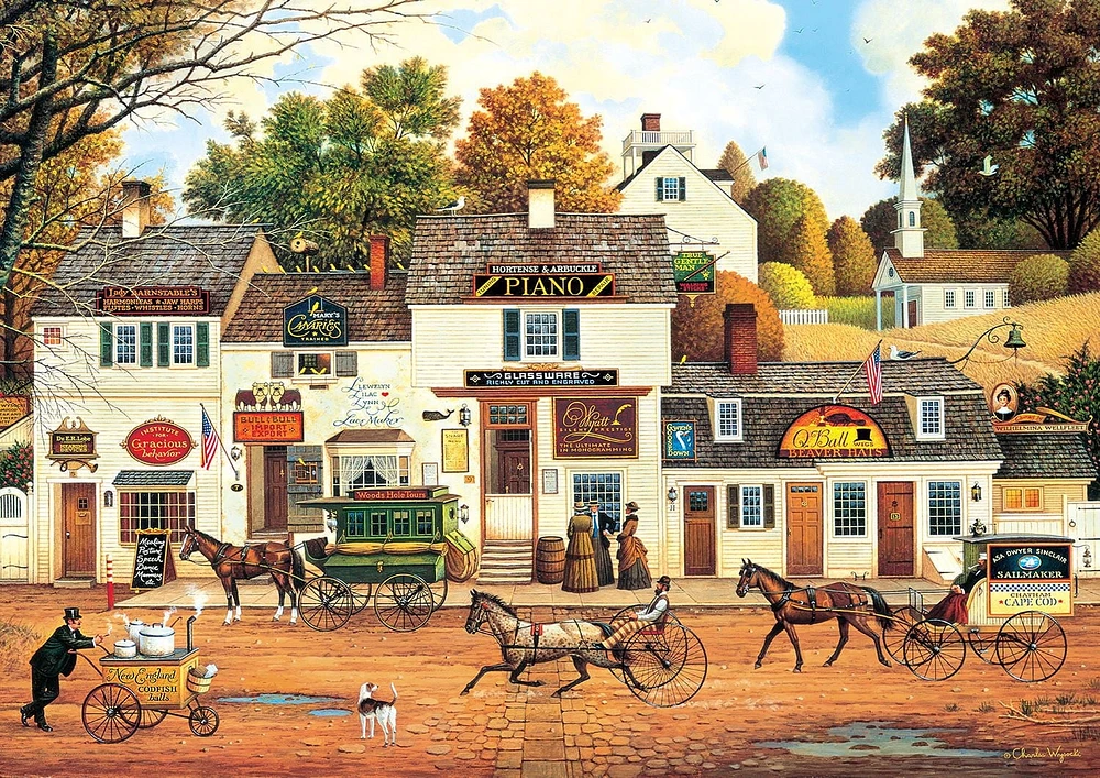 Buffalo Games Large Pieces Charles Wysocki Le puzzle Olde Cape Cod en 300 pièces