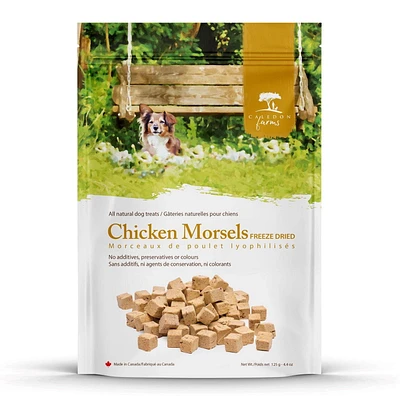 Caledon Farms Morceaux de poulet lyophilisés  friandises pour chiens