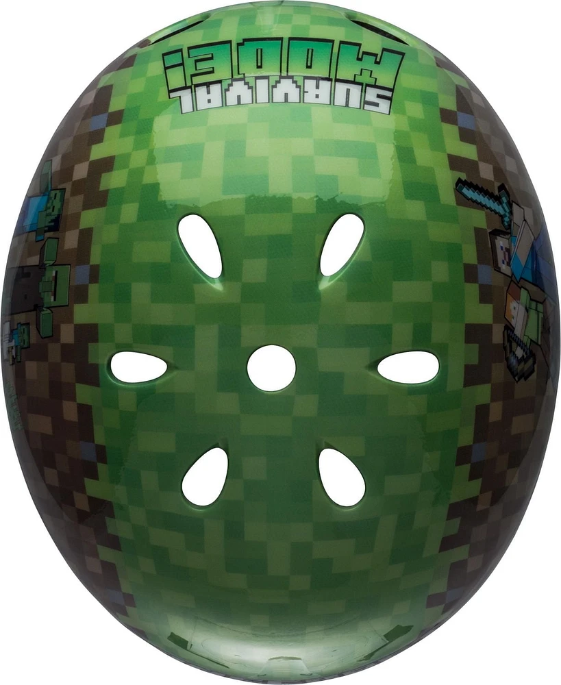 Casque multisport pour enfant Minecraft™ 2D de Bell Sports