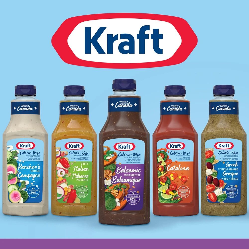 Vinaigrette Balsamique Calorie-Wise, Bouteille KRAFT VIN. C.WISE BALSAMIQUE 425