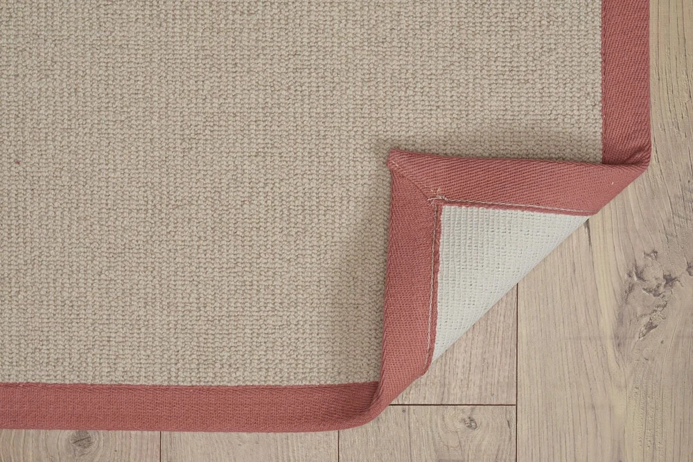 Athena Natural & Burnt Orange 5' x 8' Area Rug