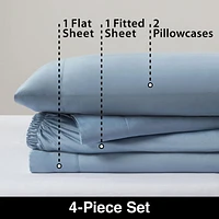 Allswell 300 Contexture doux et soyeux 4 pièces viscose de bambou  Ensemble de draps