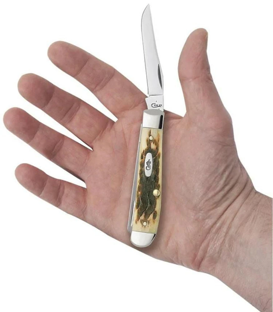 Mini trappeur en os d'ambre Jig aux graines de pêche
