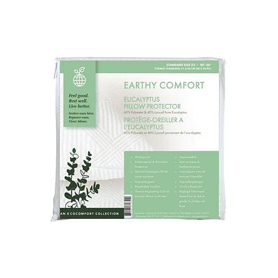 Earthy Comfort Eucalyptus Pillow Protector - Standard