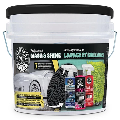 7 piece Bucket Cleaning Kit, Multi-Purpose Cleaning Kit