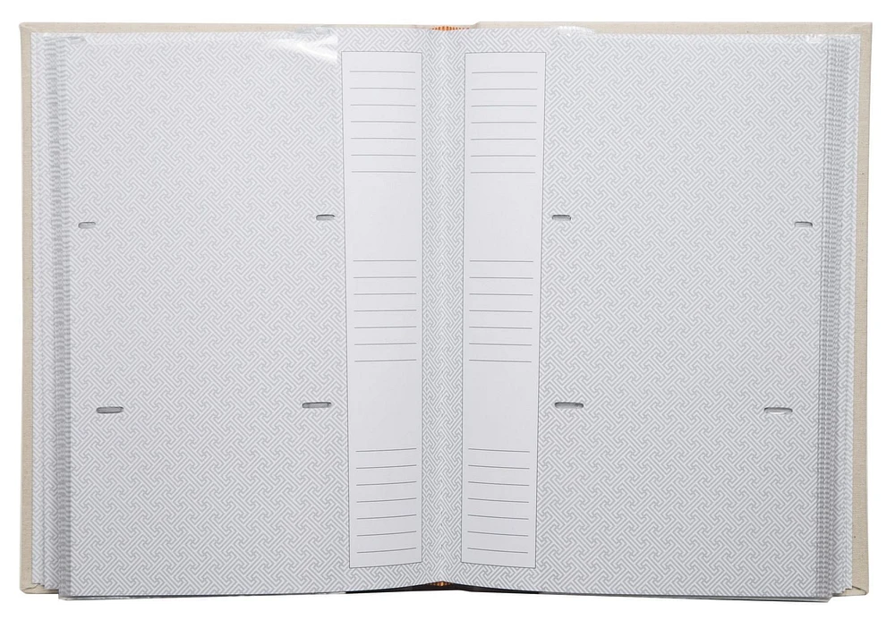 Pinnacle Frames 3-up Linen Chalk Photo Album