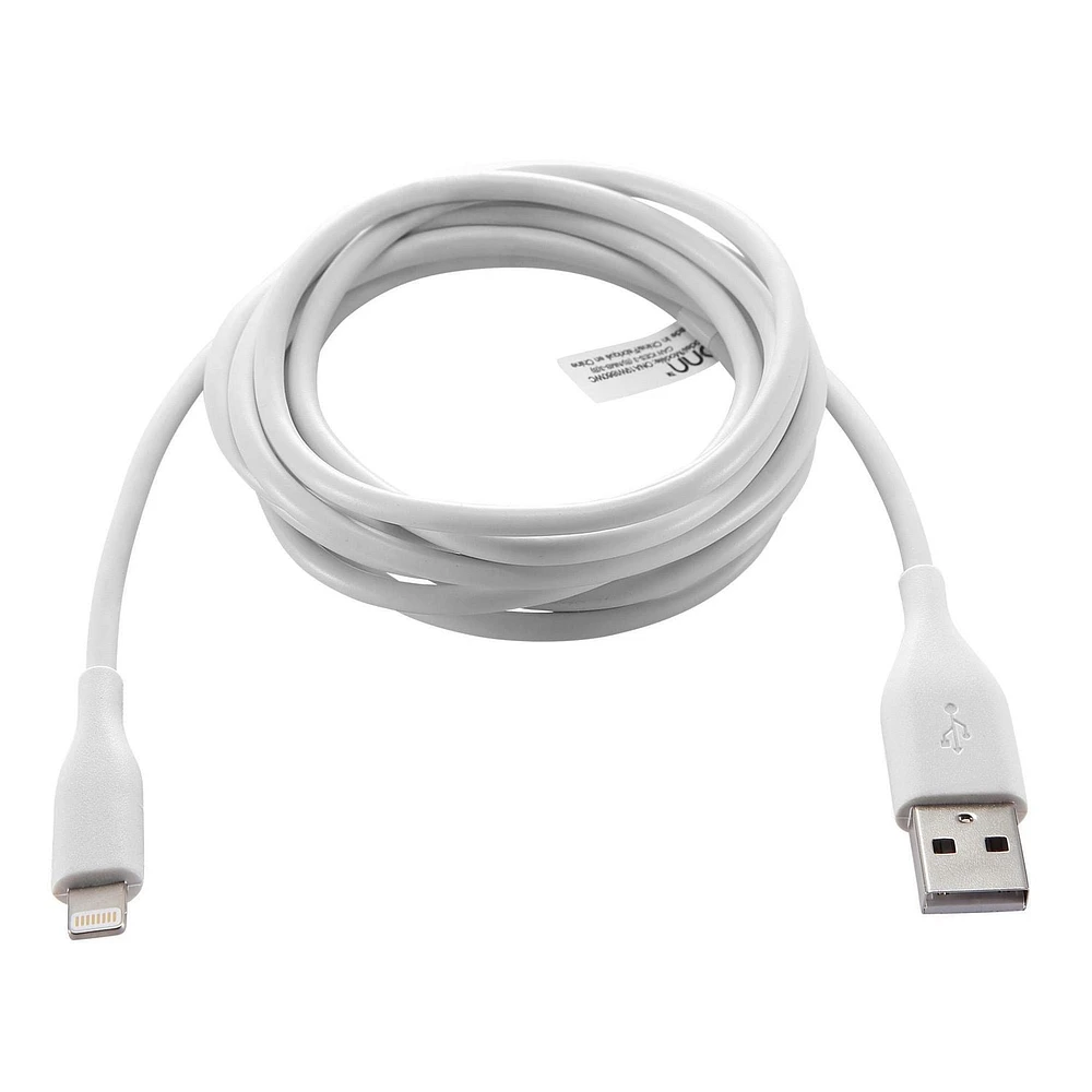 Câble de charge et de synchronisation ONN avec connecteur Lightning de 1,8 m
