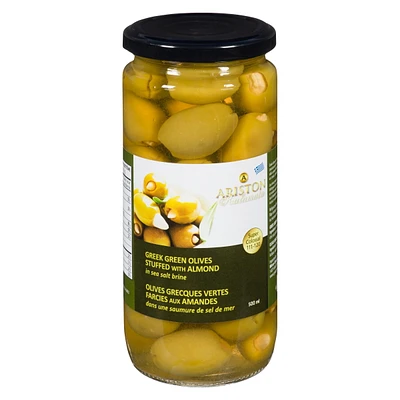 OLIVE VERT ARISTON AUX AMANDES OLIVES VERTES AUX AMANDES