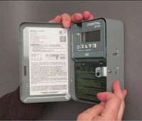 Intermatic 24-Hour 1-Circuit Electronic Control, 120-277 VAC, 50/60 Hz, SPST, Indoor Metal Enclosure